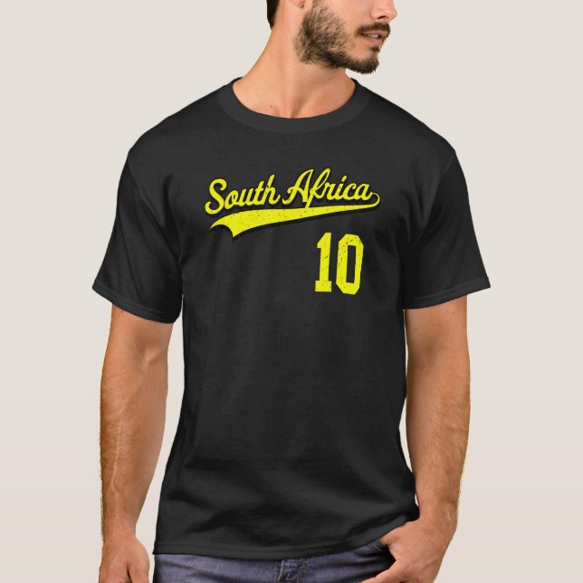 Camiseta Futebol da África do Sul Futebol Jersey African Te (Frente)
