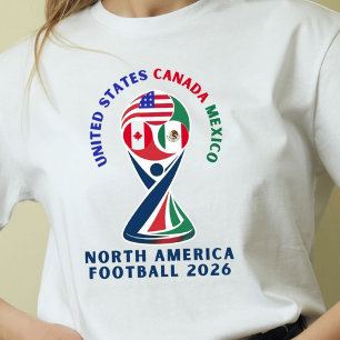Camiseta Futebol da América do Norte 2026 EUA Canadá Méxi