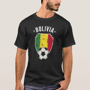 Camiseta Futebol da Bolívia Bandeira da Bolívia Futebol Ame
