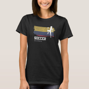 Camiseta Futebol da Colômbia Bandeira Mulheres no futebol M