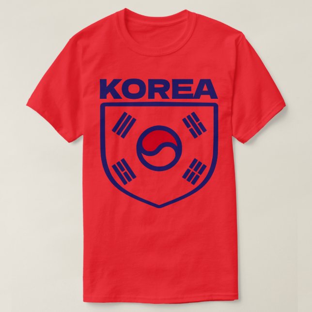 Camiseta Futebol da Copa do Mundo da Coreia (Frente do Design)
