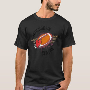 Camiseta Futebol Da Época Touchdown De Volta À Escola Para