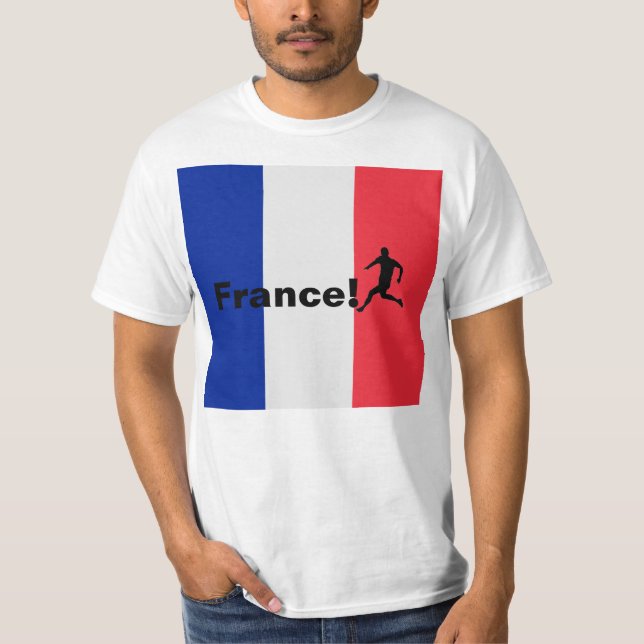 Camiseta Futebol da França, personalizável (Frente)