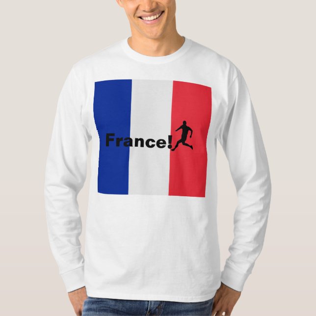 Camiseta Futebol da França, personalizável (Frente)