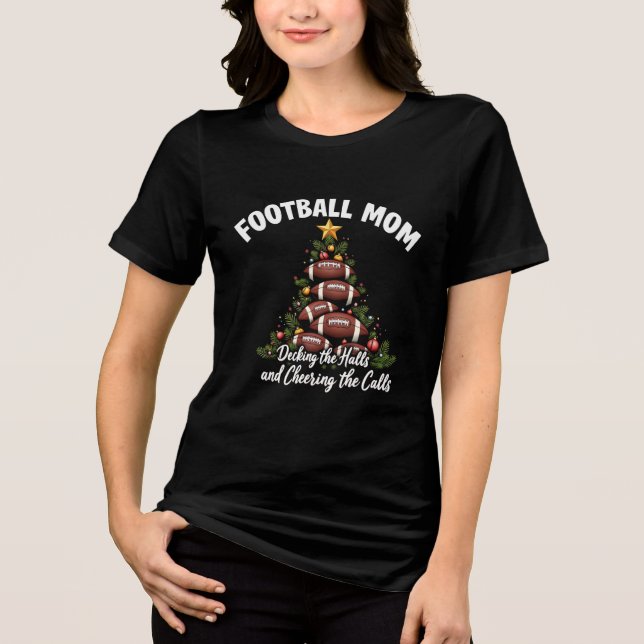 Camiseta Futebol da Mãe a Decidir o Natal dos Halls (Frente)