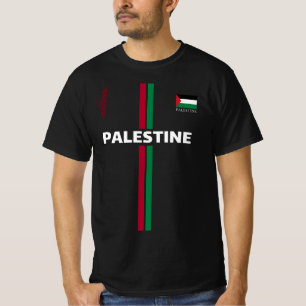 Camiseta Futebol da Palestina livre - equipe do mapa do pav