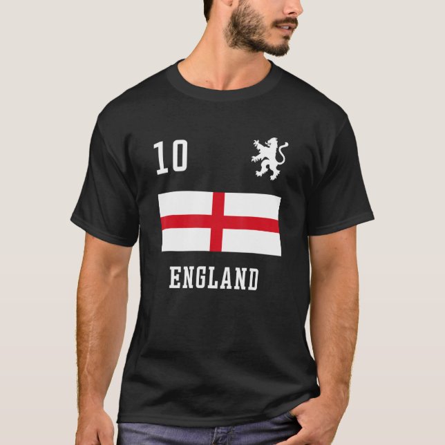 Camiseta Futebol da Retro Inglaterra (Frente)