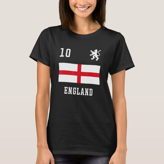 Camiseta Futebol da Retro Inglaterra (Frente)