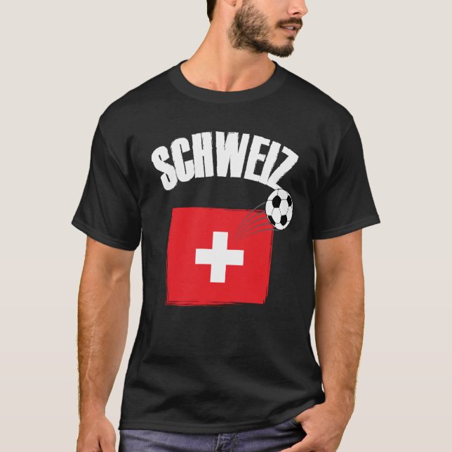 Camiseta Futebol da Suiça Schweiz (Frente)