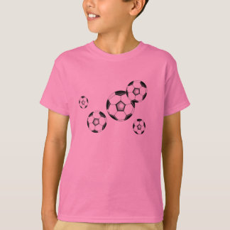 Camiseta Futebol das bolas de futebol