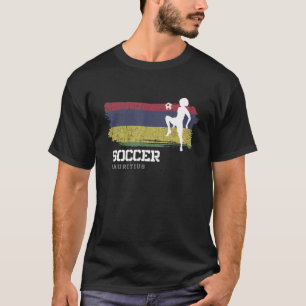Camiseta Futebol das moças de futebol das Maurícias