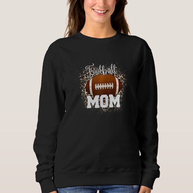 Camiseta Futebol das mulheres Dia de as mães Leopard (Frente)