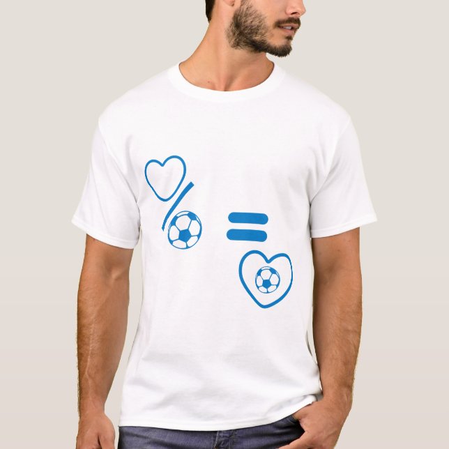 Camiseta Futebol de amor engraçado (Frente)
