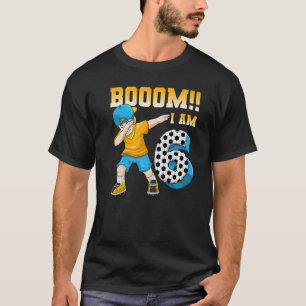 Camiseta Futebol de Aniversário 6 pensou Festa de aniversár