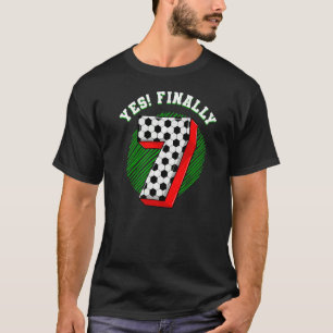 Camiseta Futebol de Aniversário de 7 pensou Festa de aniver