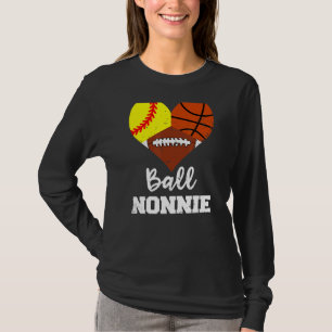 Camiseta Futebol de Ball Nonnie Heart Softball No