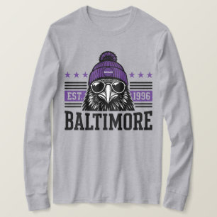 Camiseta Futebol de Baltimore, Presente para Fã de Baltimor