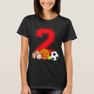 Camiseta Futebol de baseball com 2 anos