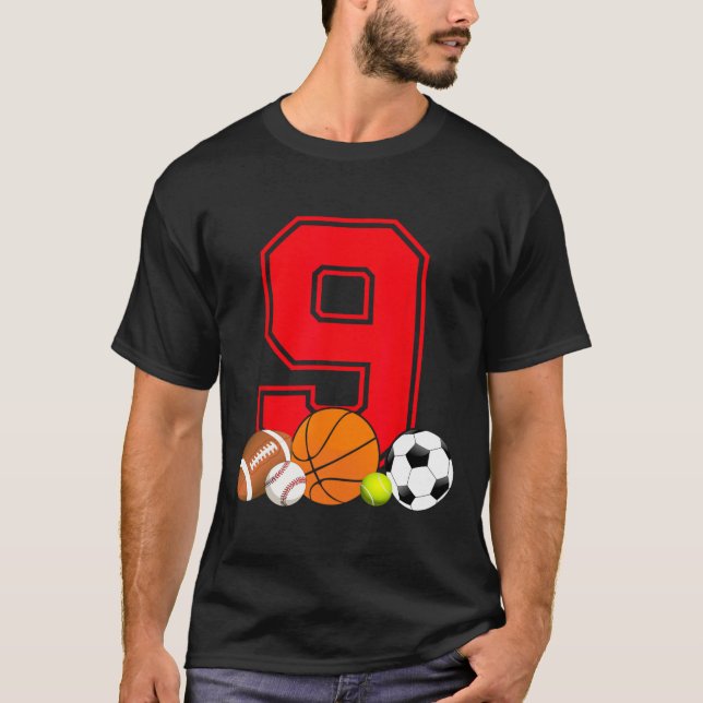 Camiseta Futebol de baseball de 9 anos (Frente)