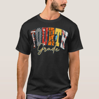Camiseta Futebol de Baseball de Basquetebol de Volta à Esco