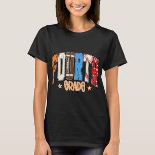 Camiseta Futebol de basquetebol do 4º ano