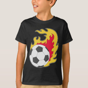 Camiseta Futebol de bola de fogo