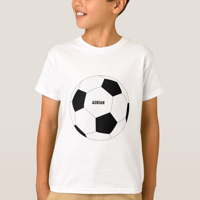 Camiseta Futebol de bola de futebol personalizado (Frente)