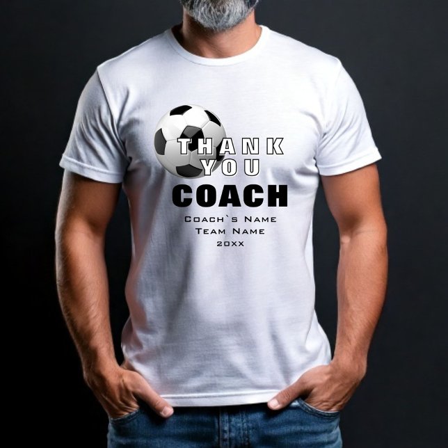 Camiseta Futebol de bola Obrigado Treinador (Criador carregado)