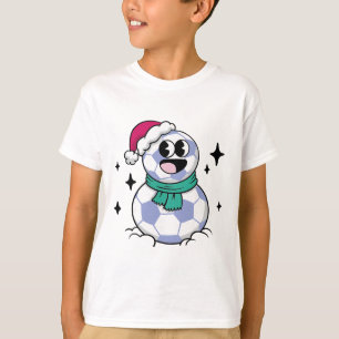Camiseta Futebol de Boneco de Neve