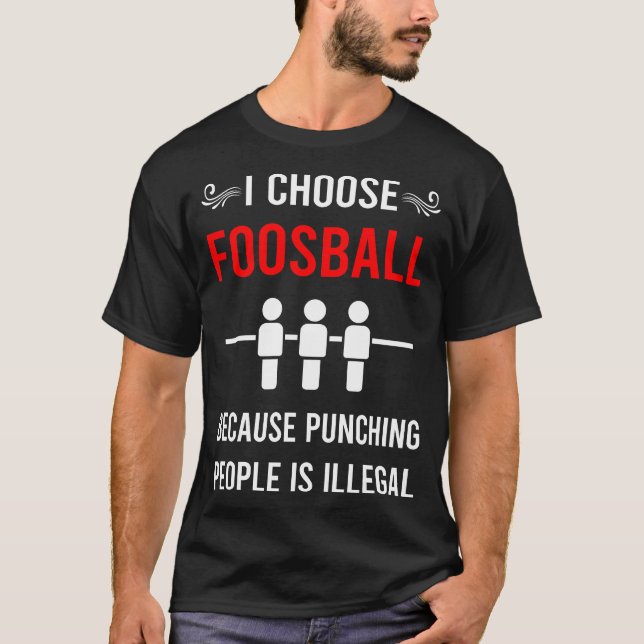 Camiseta Futebol de botão de soco (Frente)