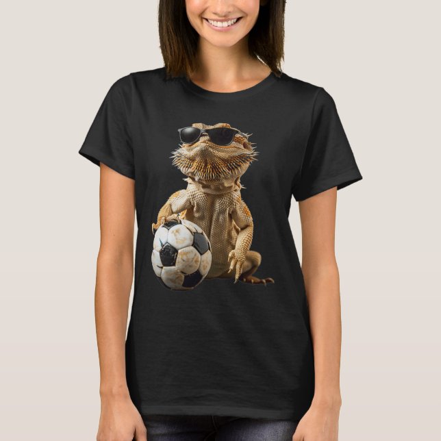 Camiseta Futebol de Dragão Barbudo (Frente)