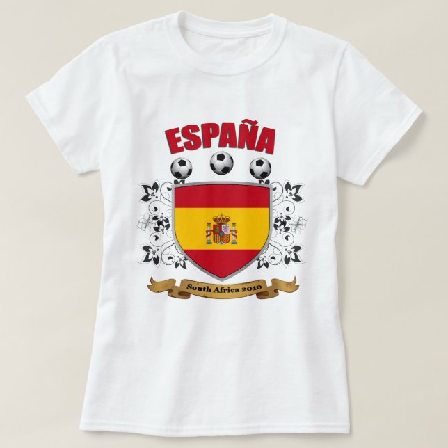Camiseta Futebol de España (Frente do Design)