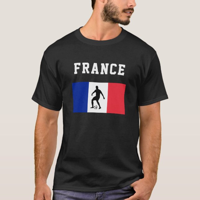 Camiseta Futebol de futebol Fan França Bandeira França (Frente)