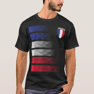 Camiseta Futebol de futebol francês - futebol da França