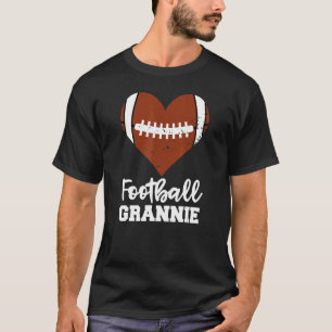 Camiseta Futebol de Grannie Heart Grandma Grannie