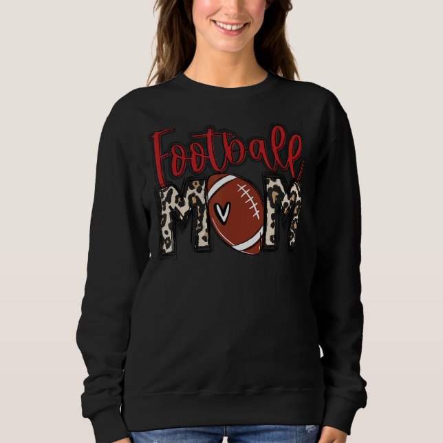 Camiseta Futebol de Leopard O Dia de Futebol de Mãe Viba Mo (Frente)