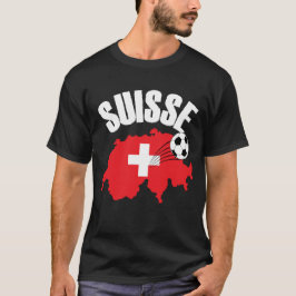 Camiseta Futebol de Mapa de Suiças Suisse