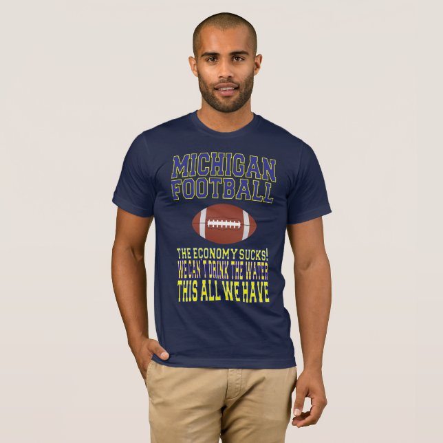Camiseta Futebol de Michigan (Frente Completa)