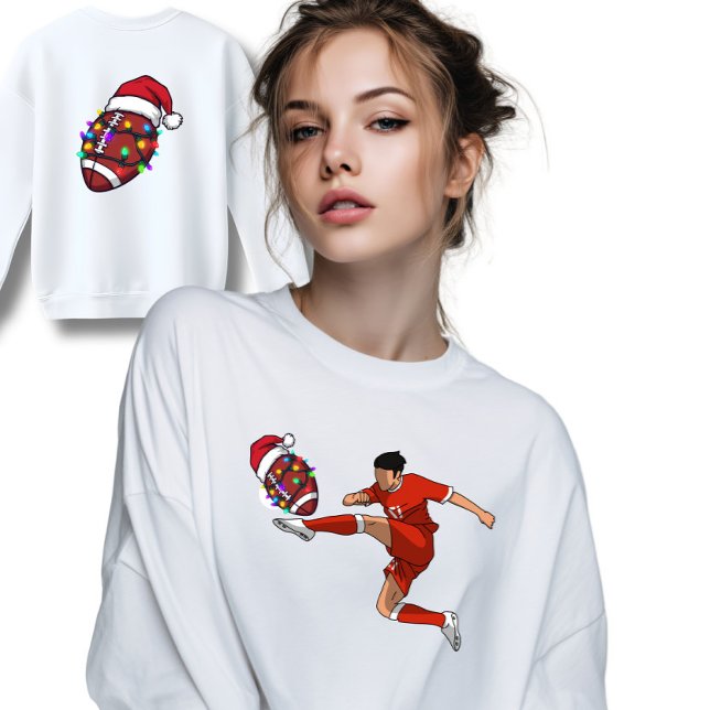Camiseta Futebol de Natal de Mix Art (Criador carregado)