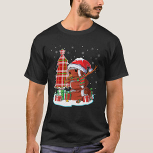 Camiseta Futebol de Natal Snowman Dabbing Santa Hat