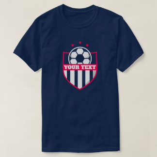 Camiseta Futebol de nome e número da equipe de futebol do M