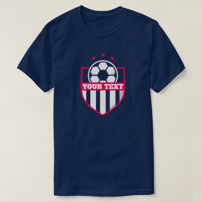 Camiseta Futebol de nome e número da equipe de futebol do M (Frente do Design)
