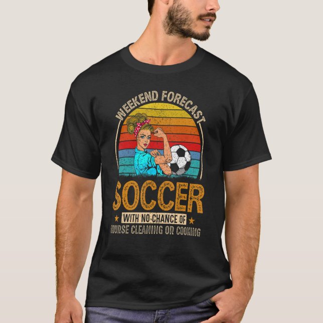 Camiseta Futebol de Previsão de Fim de Semana com Limpeza d (Frente)