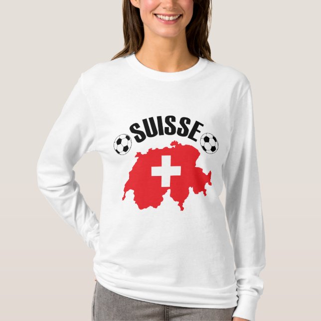 Camiseta Futebol de Suiça Suisse (Frente)