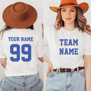 Camiseta Futebol desportivo Equipe de beisebol Número de fr