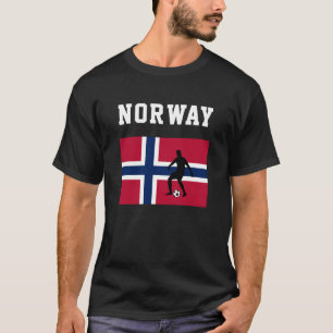 Camiseta Futebol desportivo Fan Noruega Bandeira norueguesa