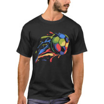 Futebol Dinâmico Salpico de Tinta Colorido Esporte