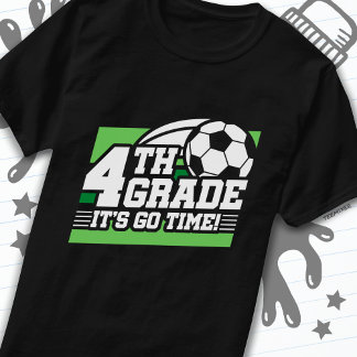 Camiseta Futebol do 4º ano futebol 1º dia de volta à escola