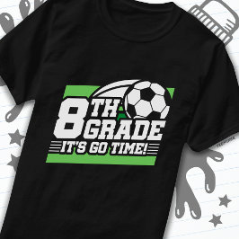 Camiseta Futebol do 8º ano de futebol 1º dia de volta à esc