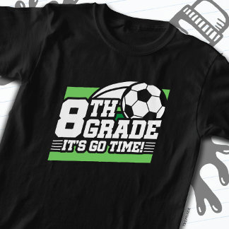 Camiseta Futebol do 8º ano de futebol 1º dia de volta à esc